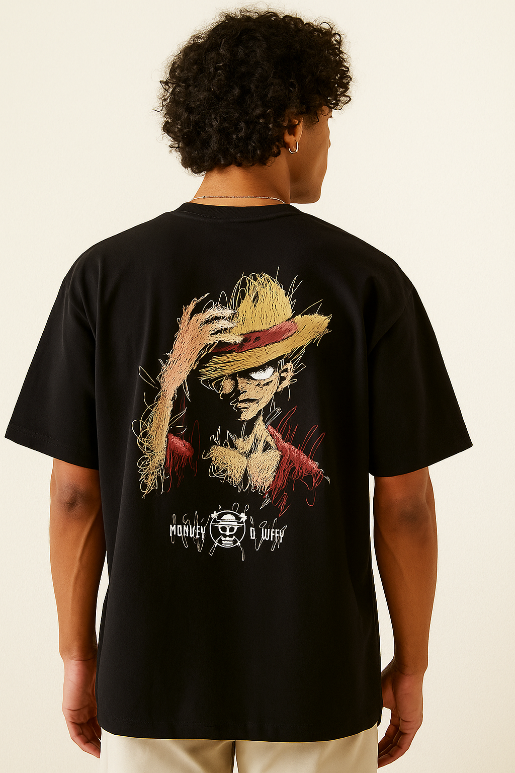 D Luffy  Oversized Tshirt